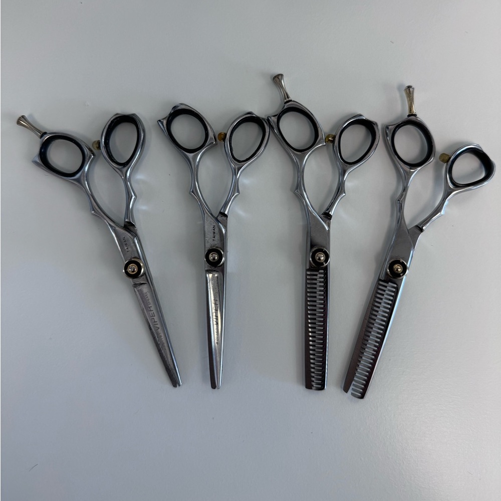 VIPER SHEARS PROFESSIONAL CUTTING & TEXTURIZING SHEARS - OH63 SET - 01163